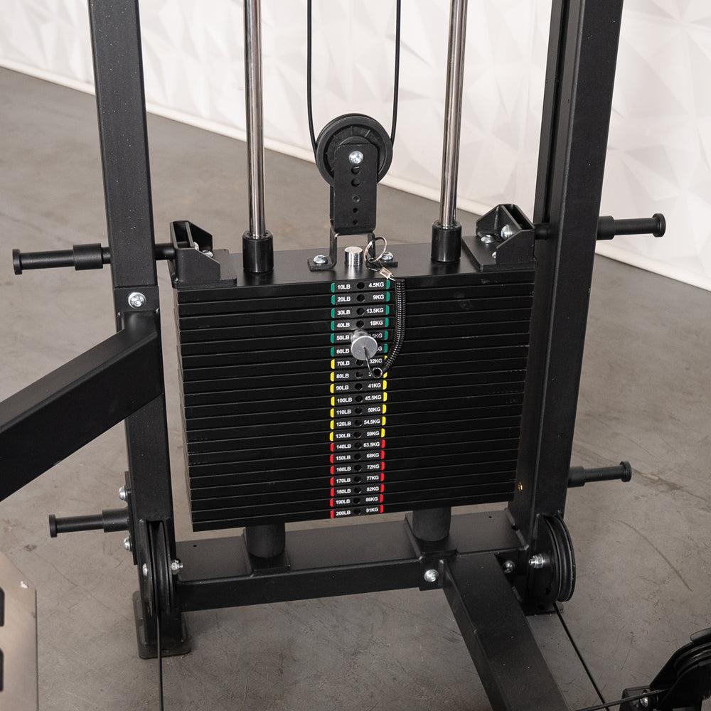 Excel Selectorized Hip Thrust Glute - Muscle D Fitness - Selectorized Glute Drive - Band Compatable - Grit Grind Strength