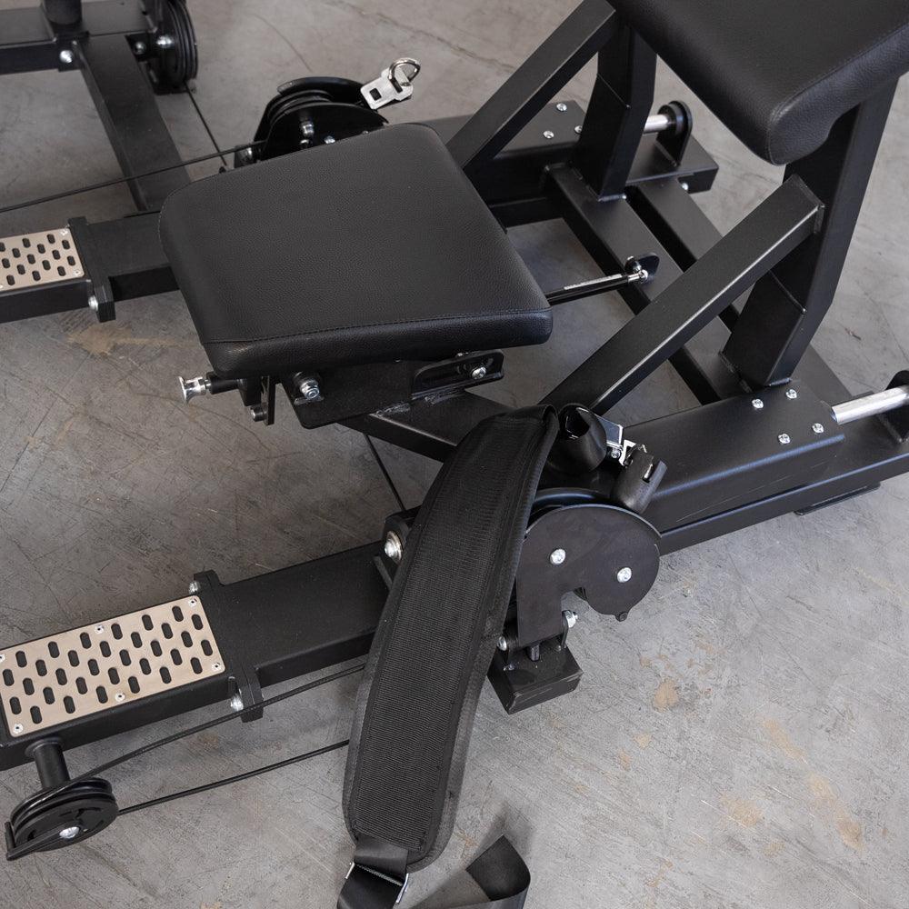 Excel Selectorized Hip Thrust Glute - Muscle D Fitness - Selectorized Glute Drive - Band Compatable - Grit Grind Strength