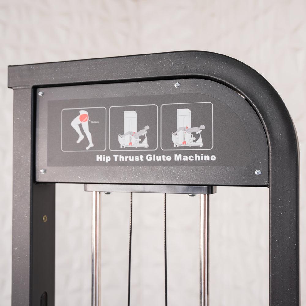 Excel Selectorized Hip Thrust Glute - Muscle D Fitness - Selectorized Glute Drive - Band Compatable - Grit Grind Strength