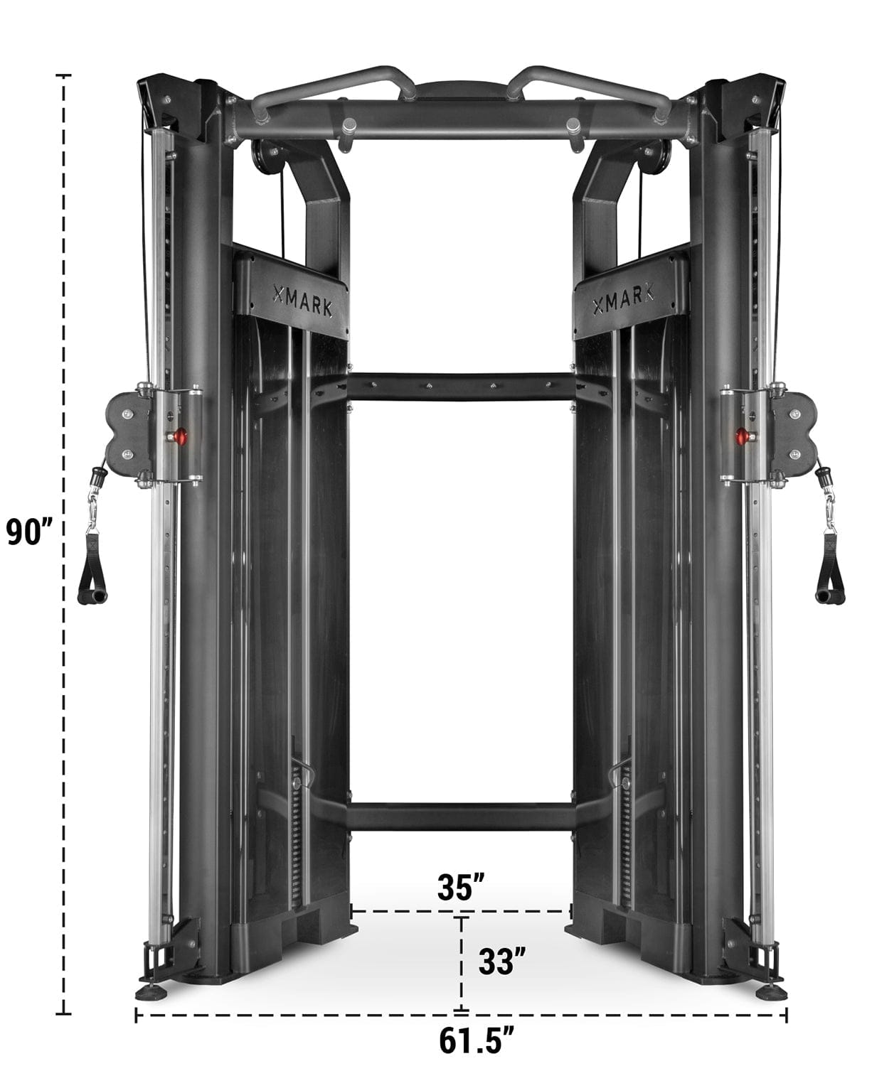 Functional Trainer With Dual 230 lb Weight Stacks - Grit Grind Strength