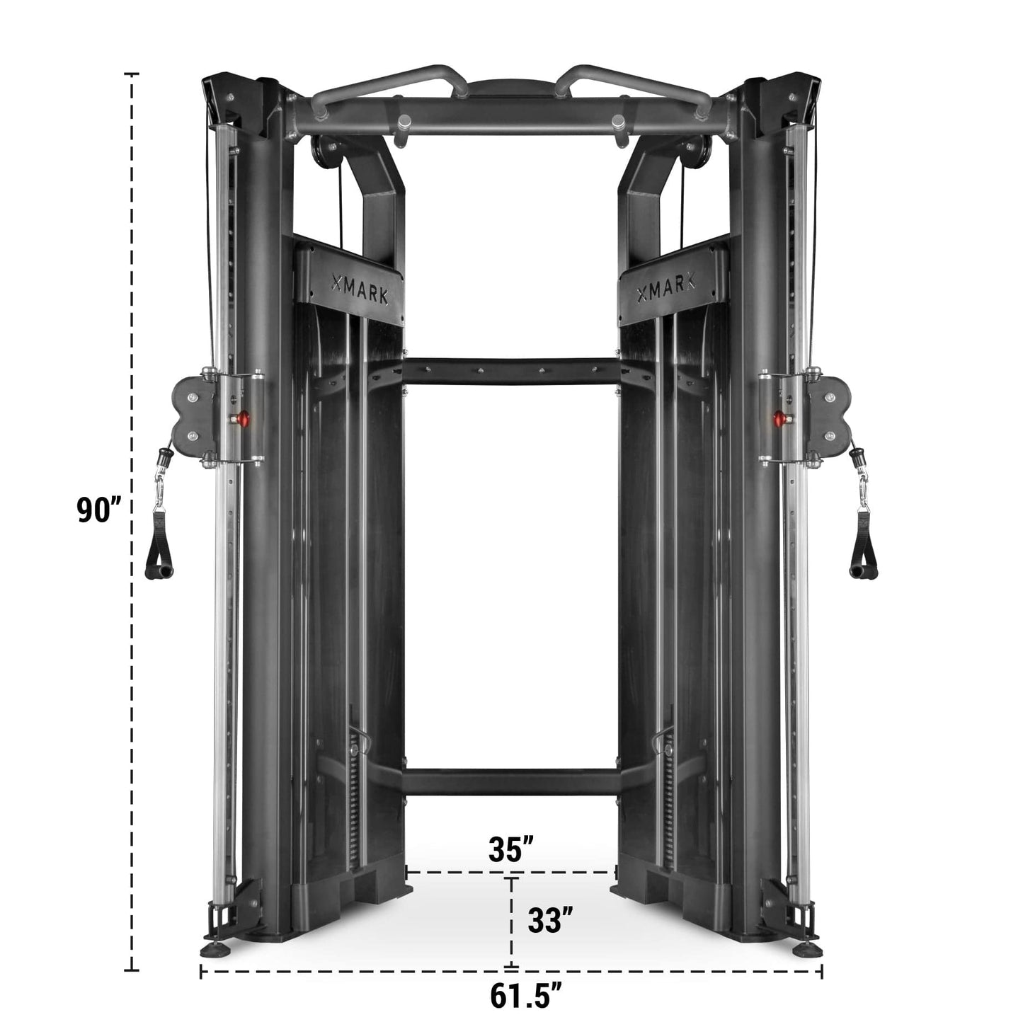 Functional Trainer With Dual 230 lb Weight Stacks - Grit Grind Strength