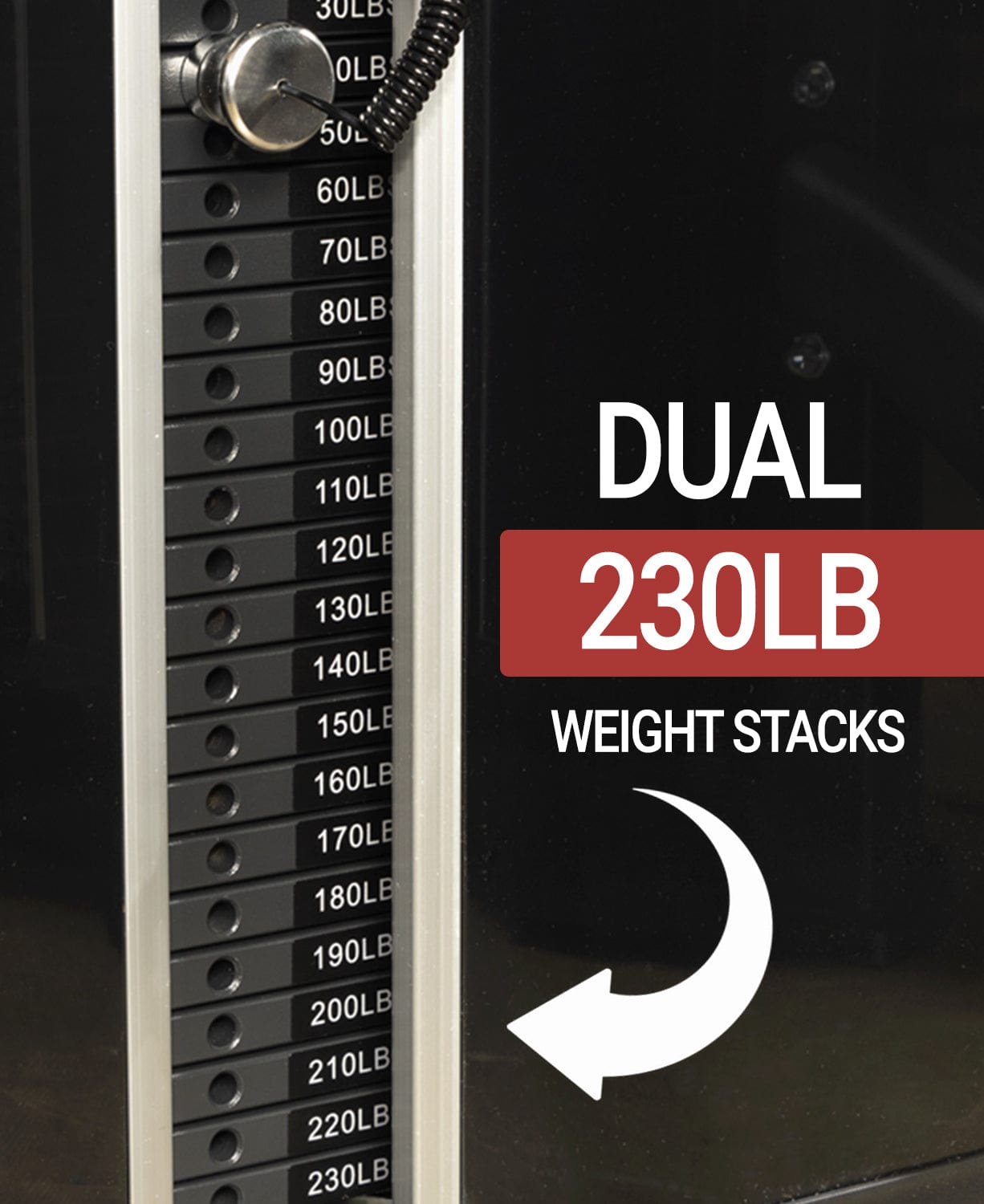 Functional Trainer With Dual 230 lb Weight Stacks - Grit Grind Strength
