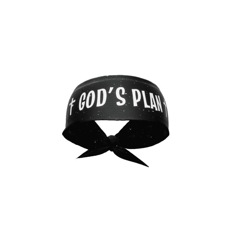 God's Plan Tie Headband - Grit Grind Strength