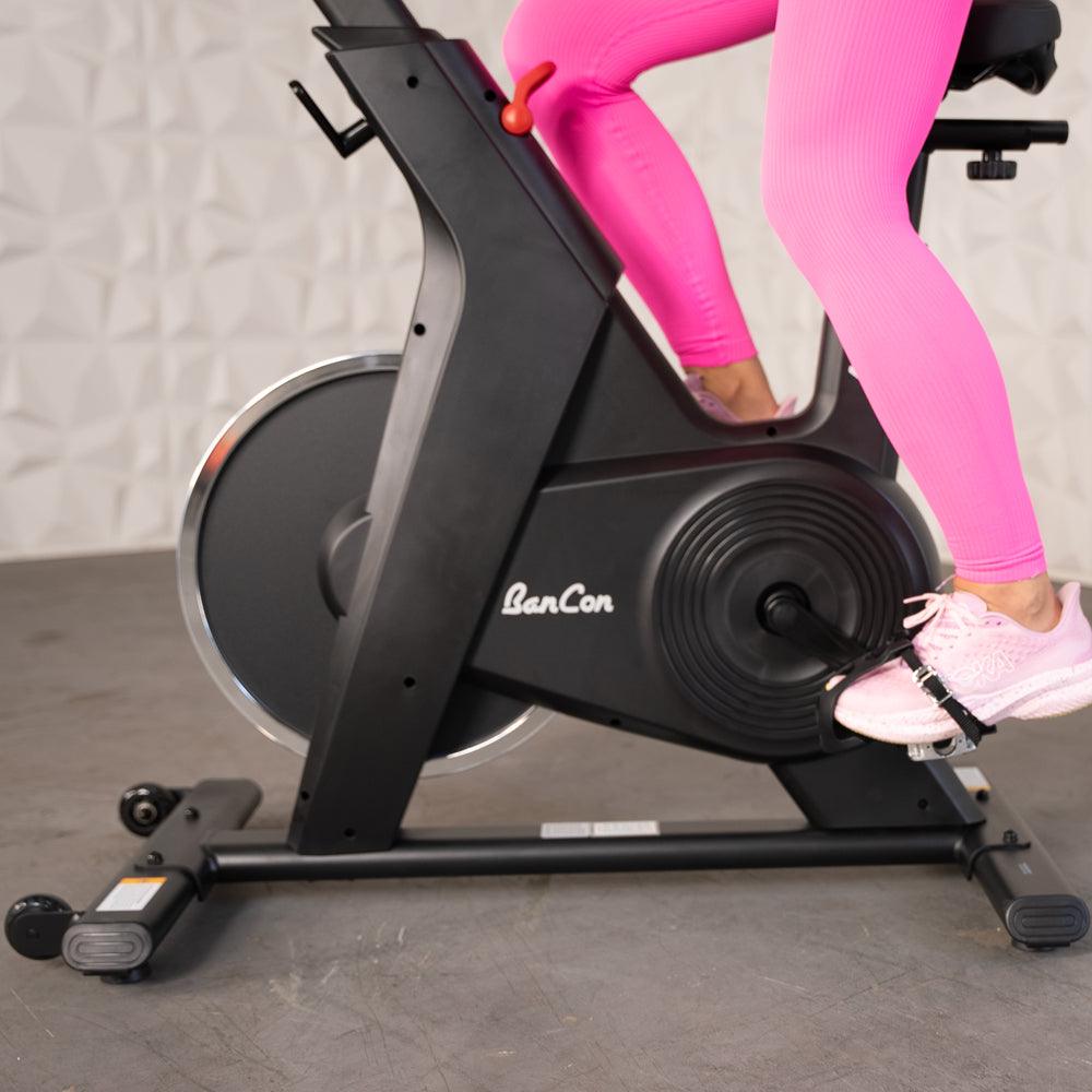 Home Upright Bike - Muscle D Fitness - Exercise Bike - Adjustable Seat and Handle Bars - Grit Grind Strength