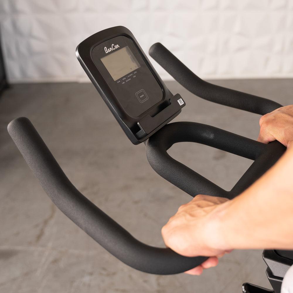 Home Upright Bike - Muscle D Fitness - Exercise Bike - Adjustable Seat and Handle Bars - Grit Grind Strength
