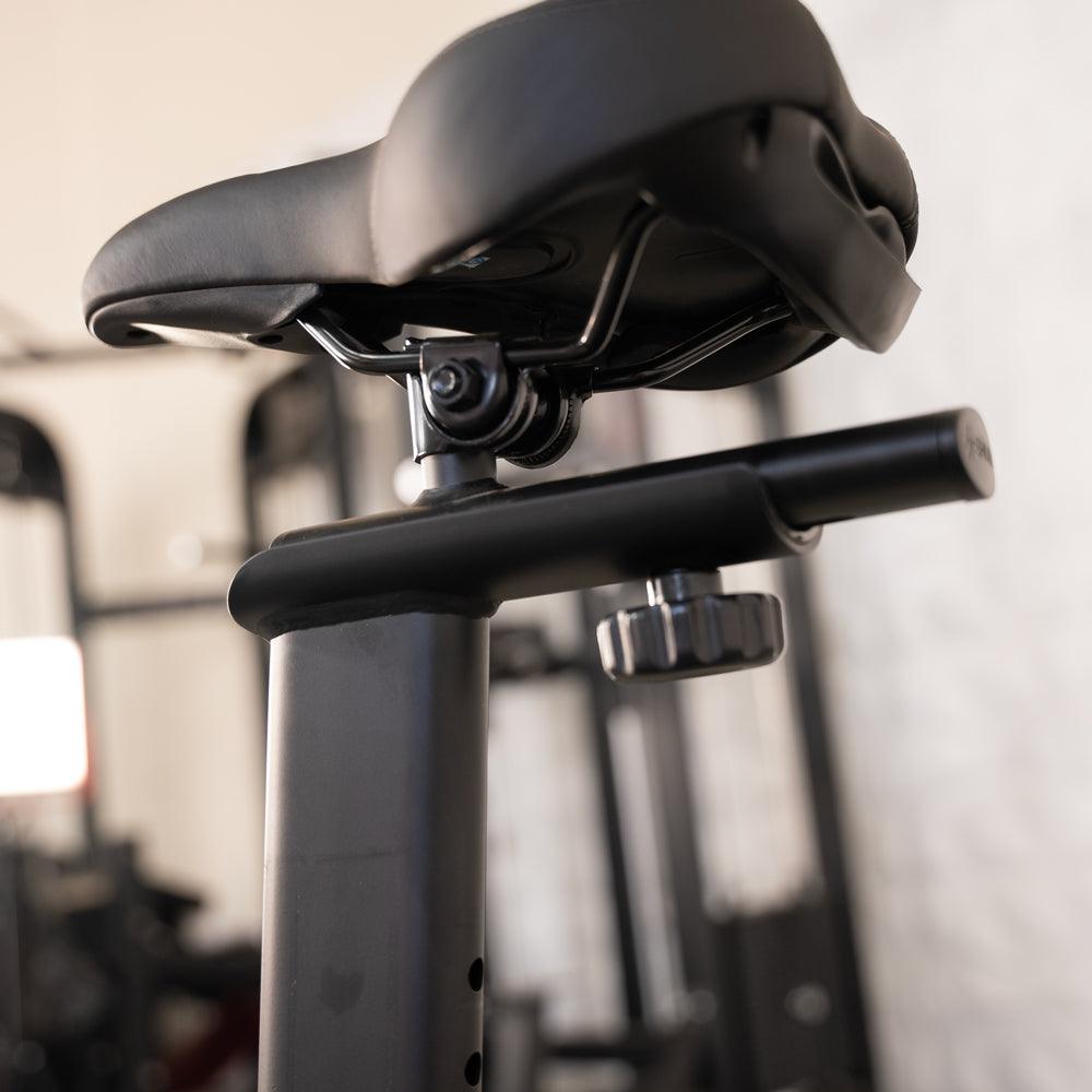 Home Upright Bike - Muscle D Fitness - Exercise Bike - Adjustable Seat and Handle Bars - Grit Grind Strength