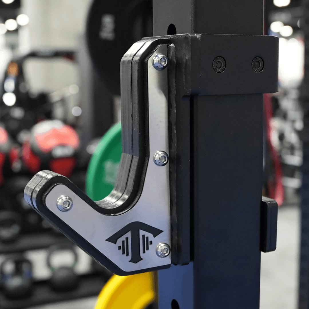 Kit TGrip Commercial 4' Wide Rig - 3x3 Steel - Functional Multi - Grip Pull - Up - Sandwich Style J - Hooks - Grit Grind Strength