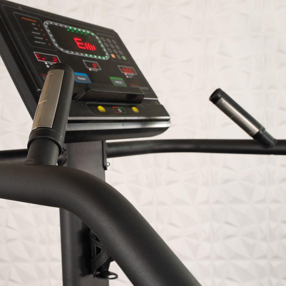 Light Commercial Stair Climber Stepmill LED Display Heart Rate Monitor Heavy Duty Chain Drive - Grit Grind Strength