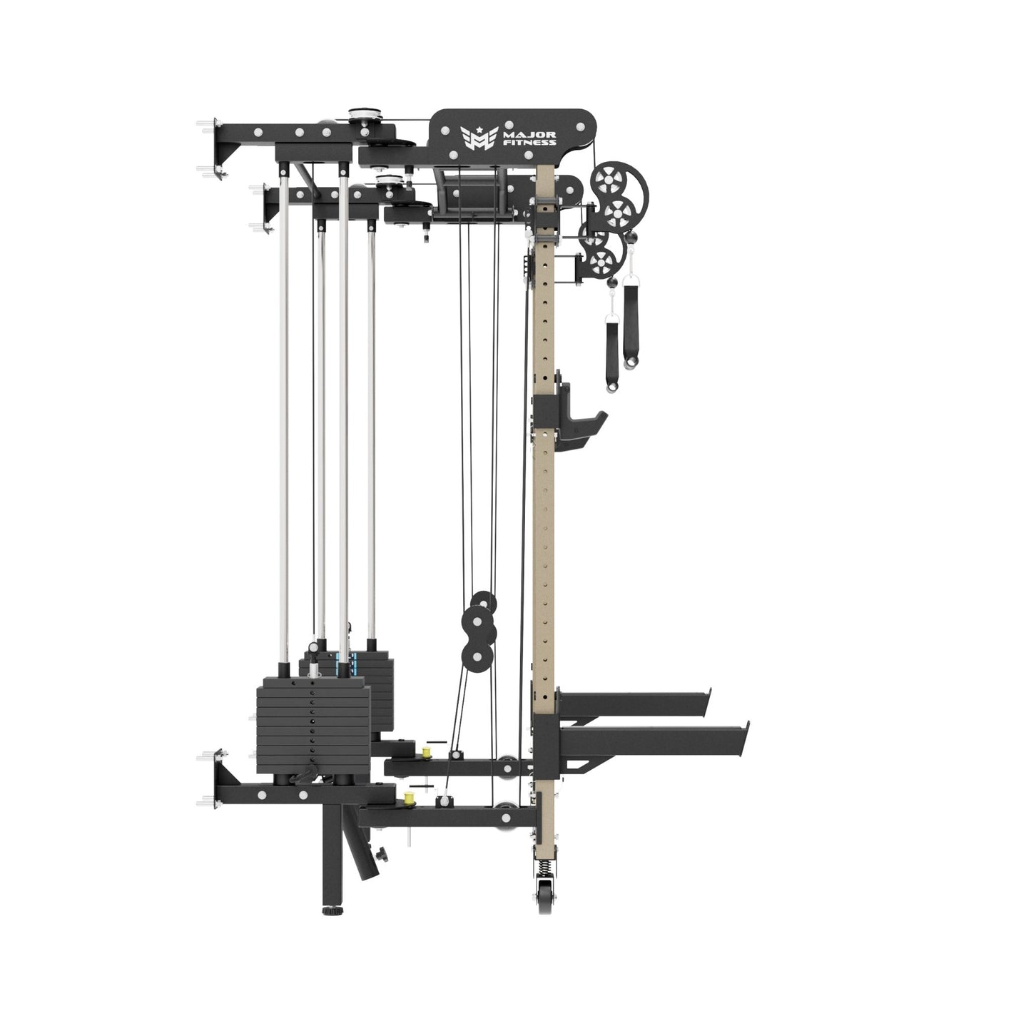 Lightning F35 Pro Wall Mounted Folding Power Rack All - In - One Home Gym - Grit Grind Strength