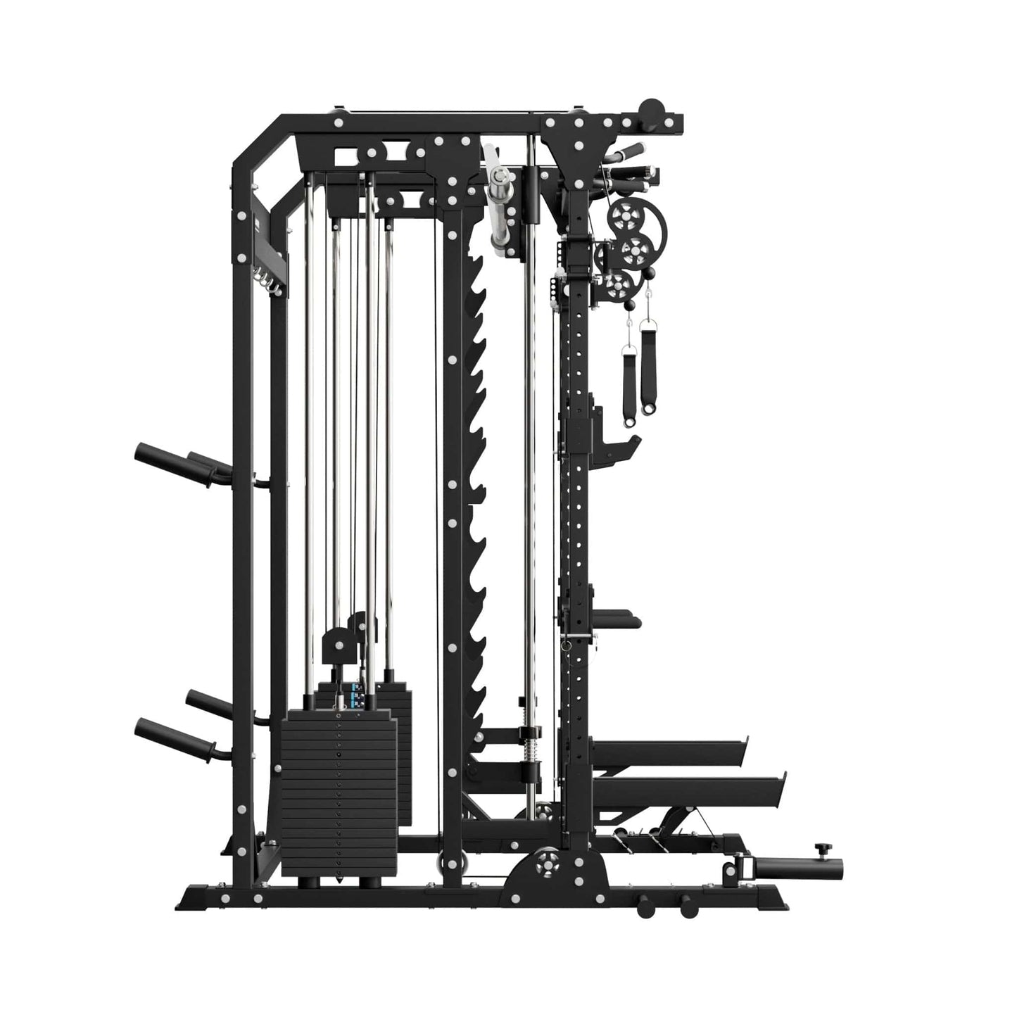 Major Fitness B52 Pro Smith Machine Home Gym with Power Rack, Cable Crossover, Dual Pulley System, Landmine, & Multi-Grip Pull-Up Bar