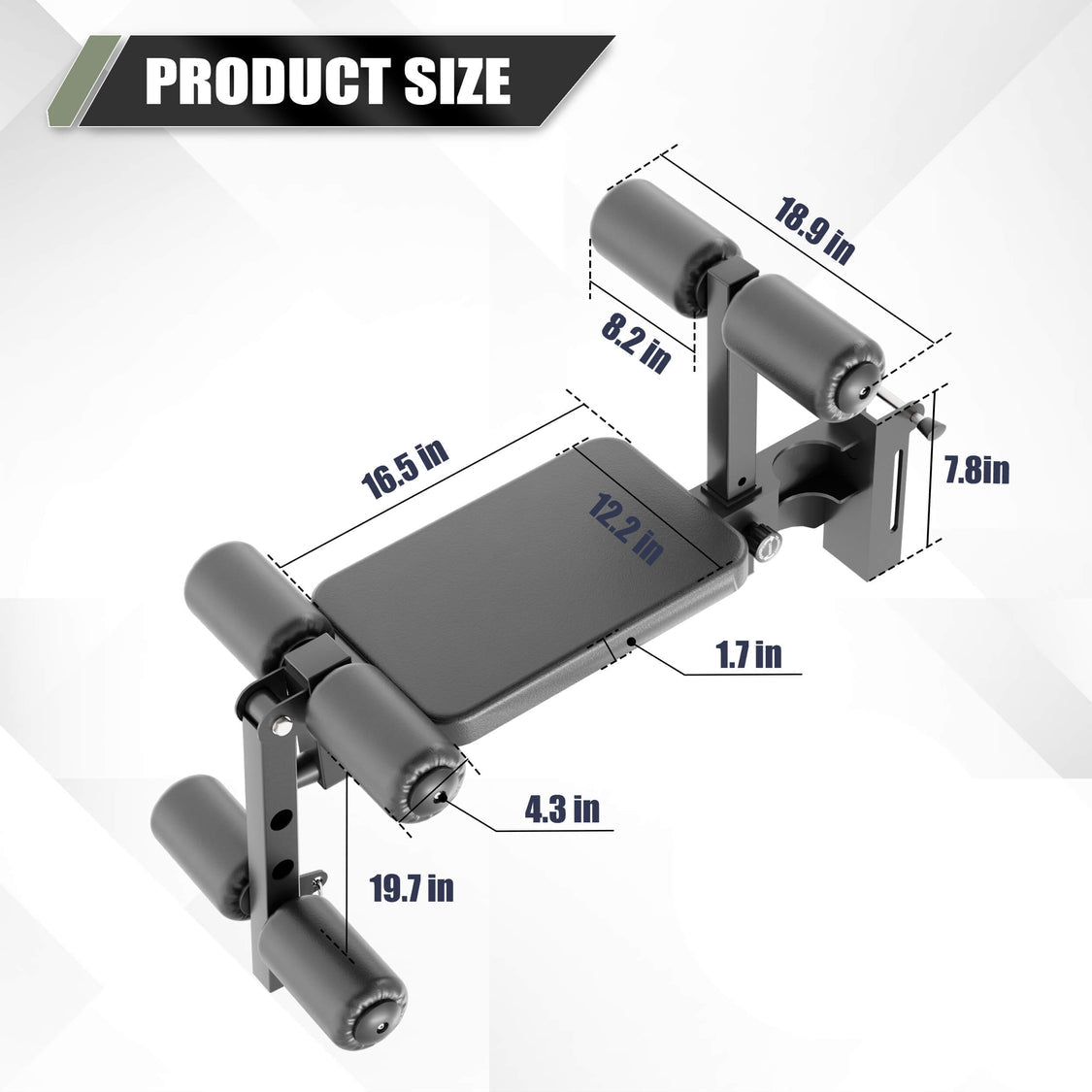 Major Fitness Rack Mounted Leg Extension - Grit Grind Strength