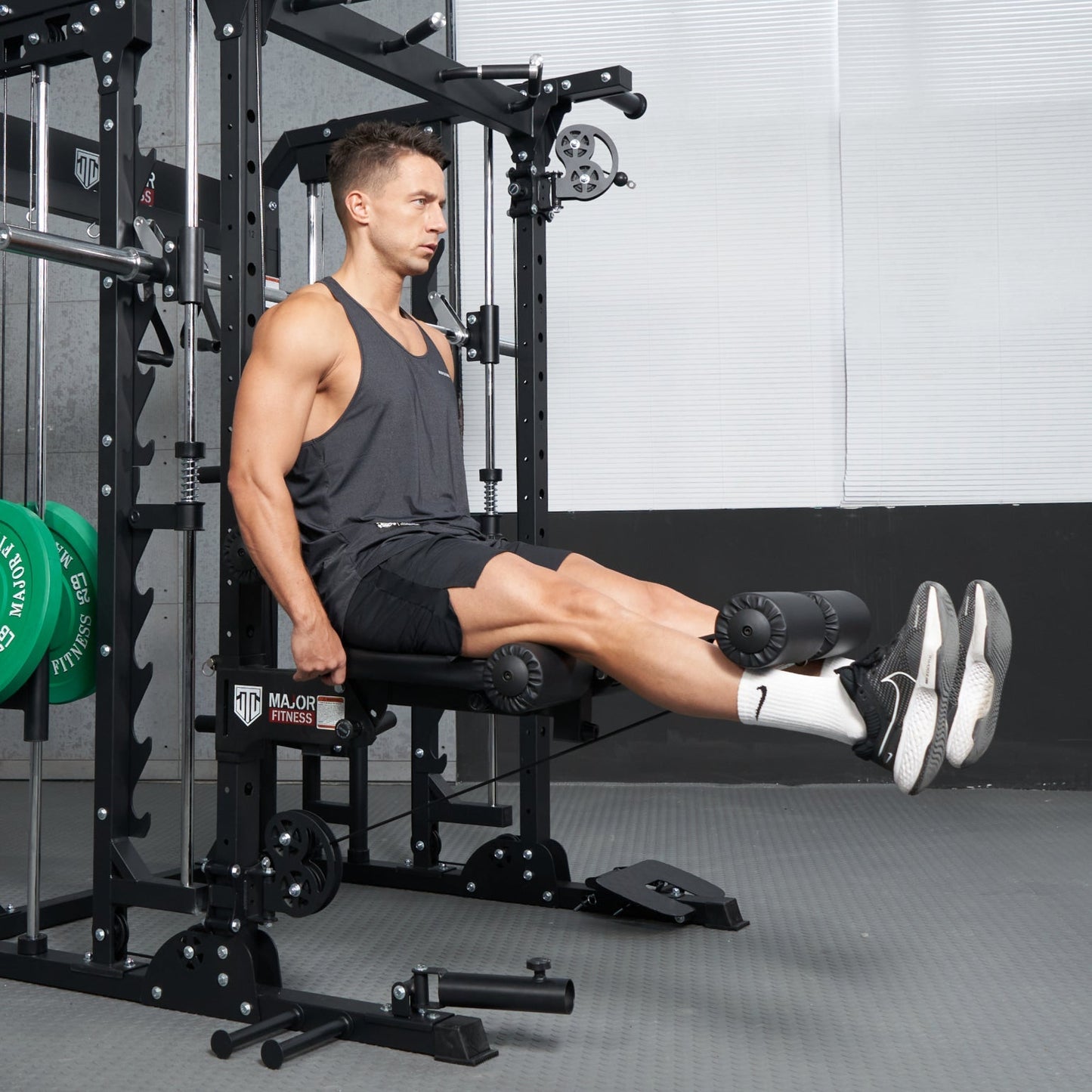 Major Fitness Rack Mounted Leg Extension - Grit Grind Strength