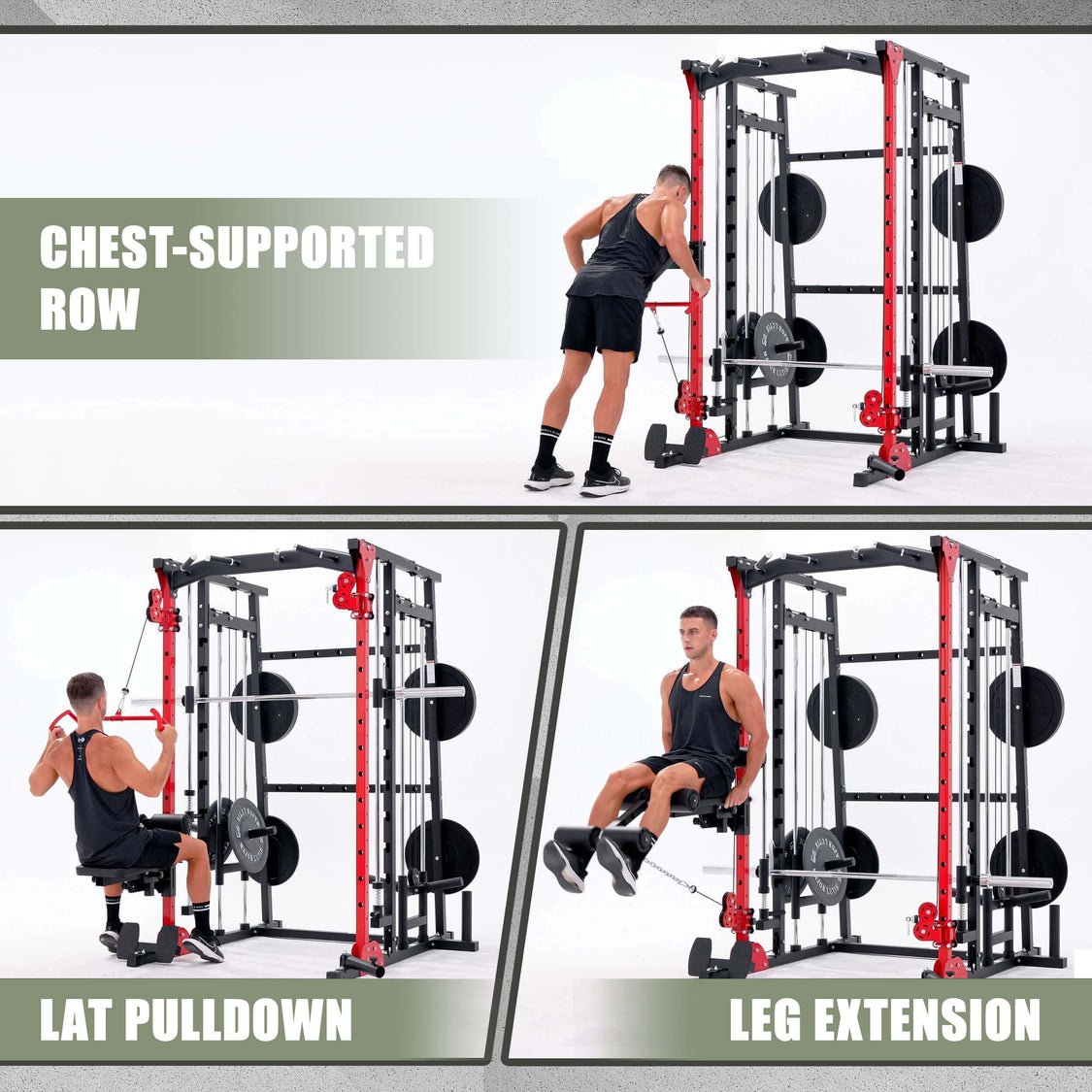 Major Fitness Rack Mounted Leg Extension - Grit Grind Strength