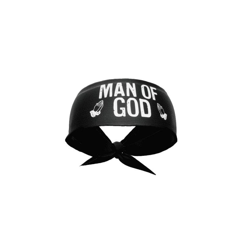 Man of God Tie Headband - Grit Grind Strength