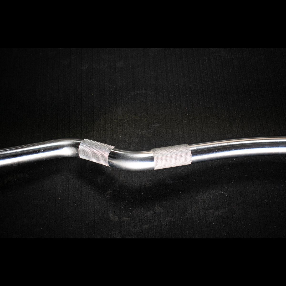 Muscle D Fitness 5' Hard Chrome Curl Bar - Muscle D Fitness - Ergonomic Angle for Arm Training