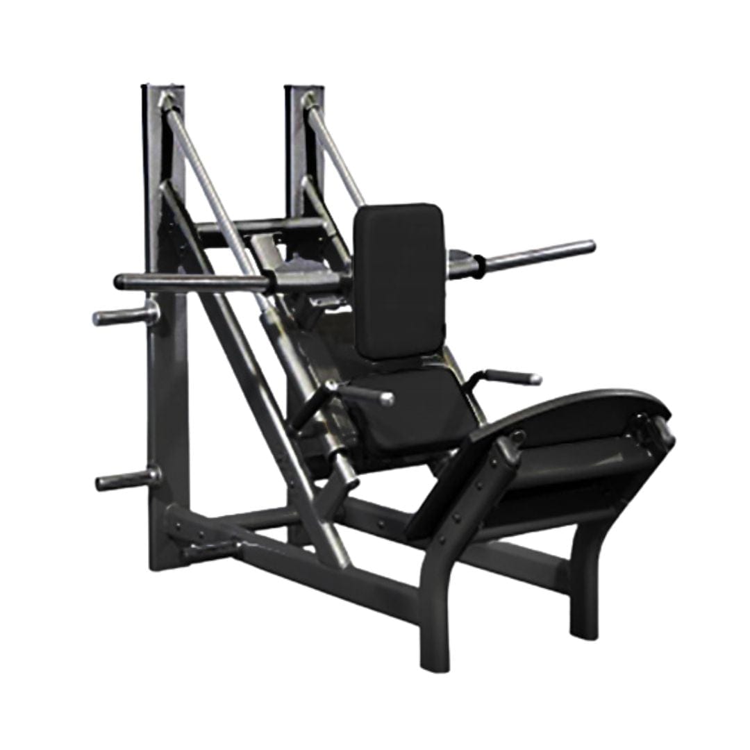 Muscle D Fitness Plate Loaded Black 45 Degree Linear Calf Hack Machine - Muscle D Fitness - Integrated Storage