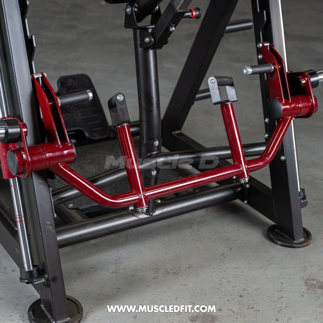 Muscle D Fitness Plate Loaded Power Leverage V2 Chest Supported Linear Bearing Row