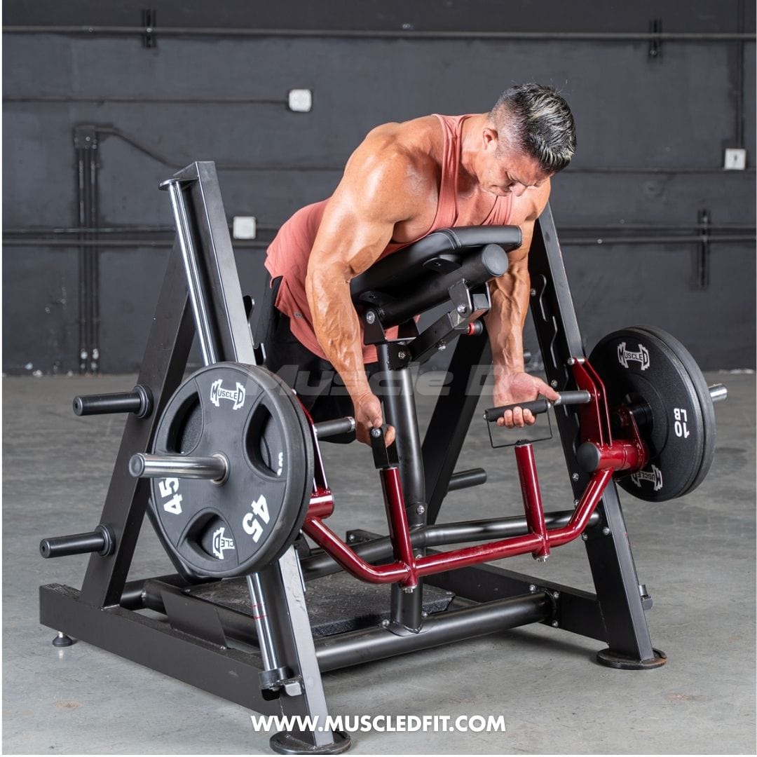 Muscle D Fitness Plate Loaded Power Leverage V2 Chest Supported Linear Bearing Row