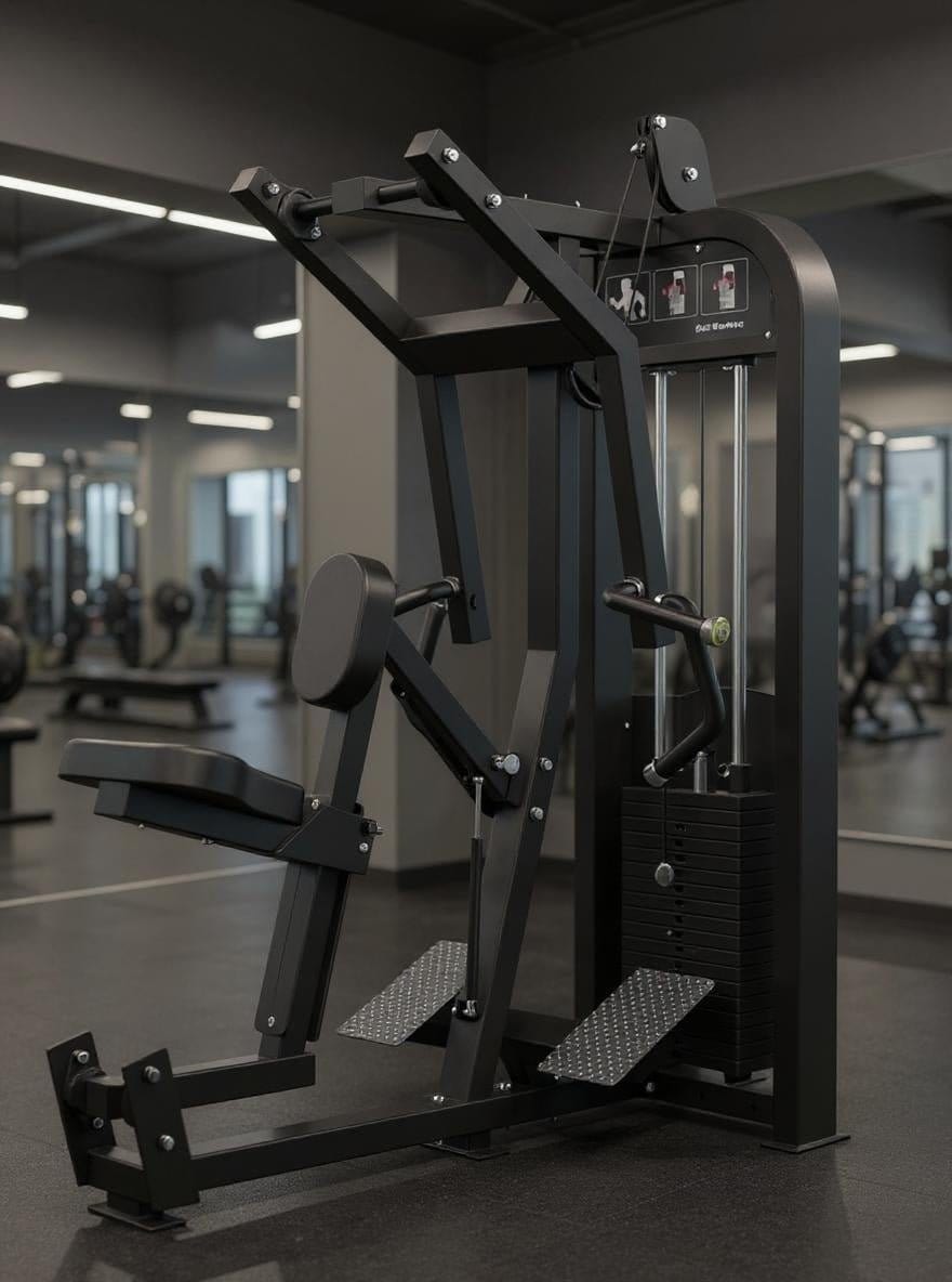 Muscle D Fitness Selectorized Excel Seated Row - Muscle D Fitness - Selectorized Back Row - Gas Shock Assisted Adjustments