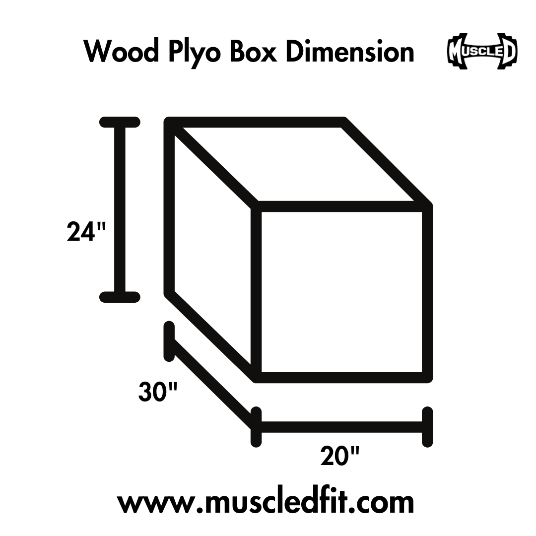 Muscle D Plyo Box(L x W x H: 30" x 20" x 24") Local Pickup Only Deal(Paramount,CA) - Grit Grind Strength