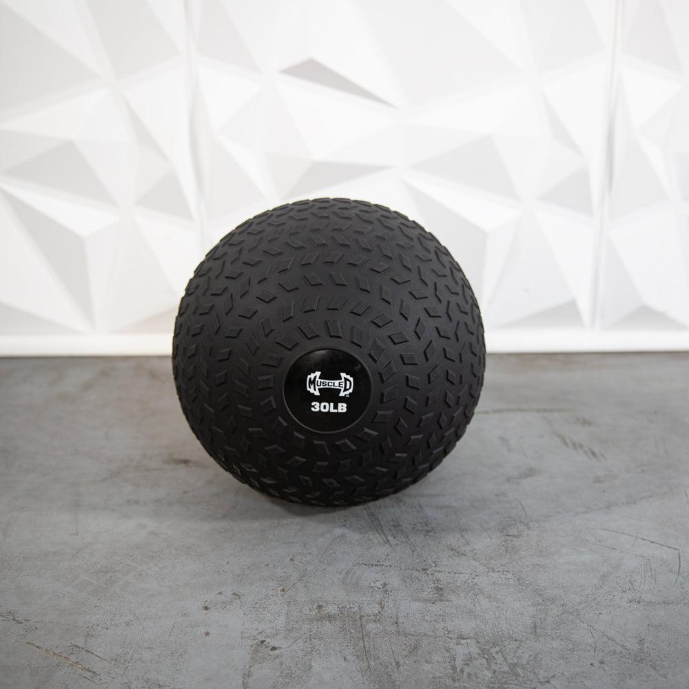 Muscle D Slam Ball - Muscle D Fitness - Tire Track Design - Thick Outer Shell - Grit Grind Strength