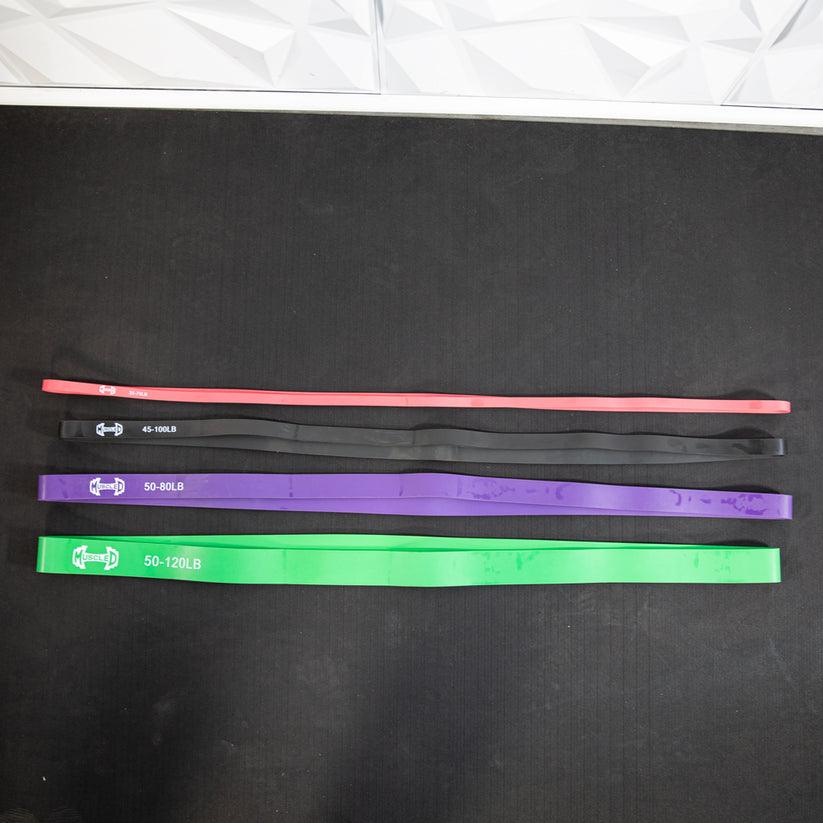 Muscle D Strength Band Kits - Muscle D Fitness - 41" Length - Multiple Sizes - Grit Grind Strength