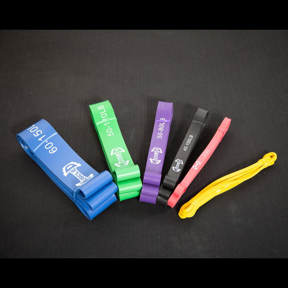 Muscle D Strength Bands - Muscle D Fitness - 41" Length - Multiple SIzes - Grit Grind Strength