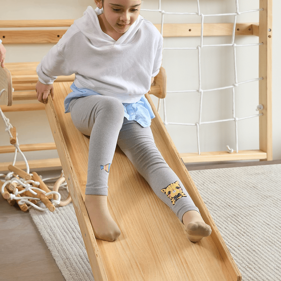 Neem Swedish Wall Ladder & Indoor Wooden Climber for Kids – Home Gym Playset - Grit Grind Strength