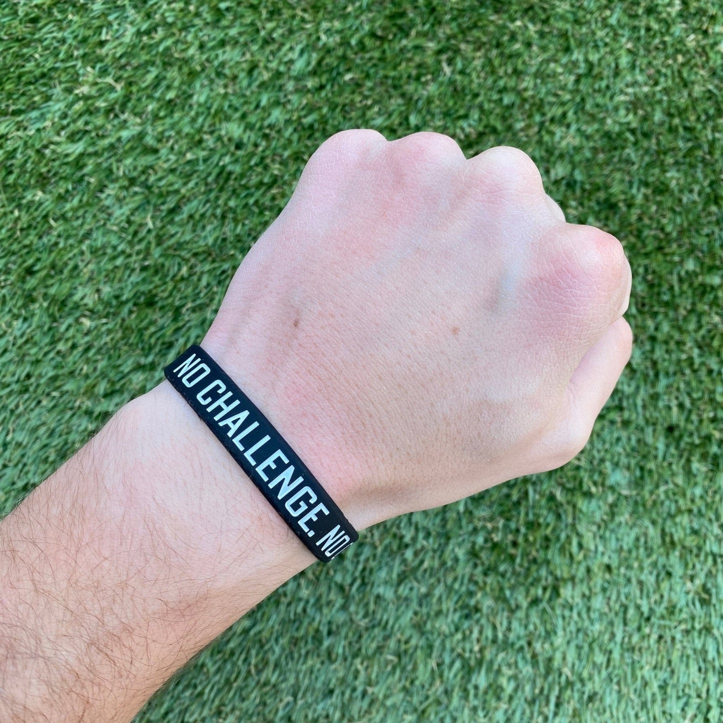 NO CHALLENGE. NO CHANGE. Wristband - Grit Grind Strength