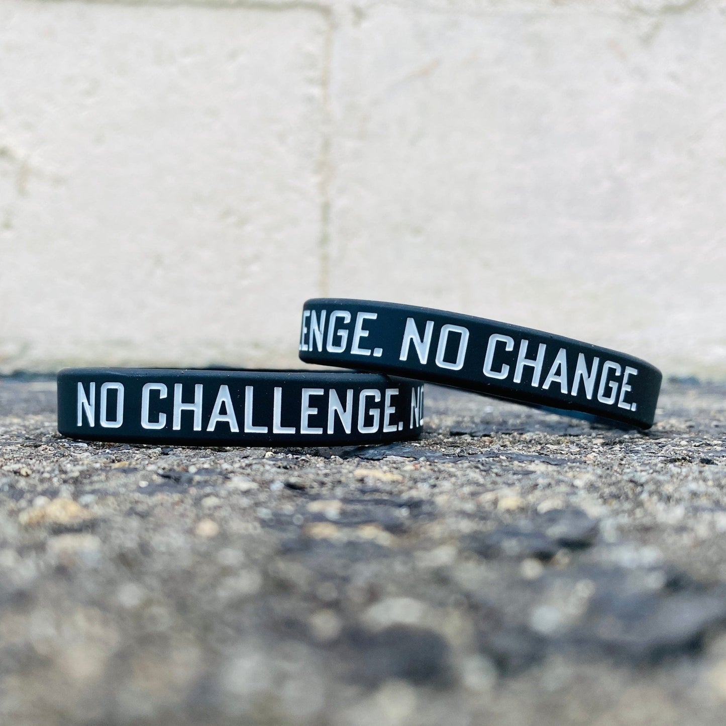 NO CHALLENGE. NO CHANGE. Wristband - Grit Grind Strength