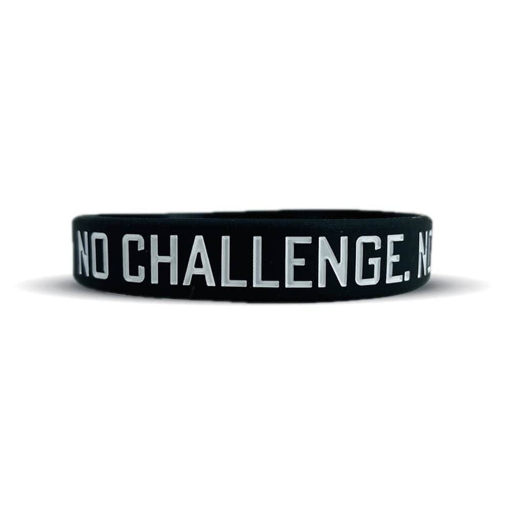 NO CHALLENGE. NO CHANGE. Wristband - Grit Grind Strength