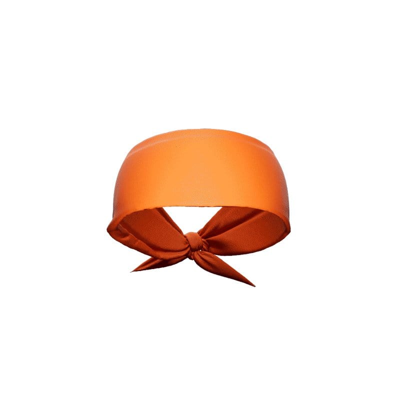 Orange Tie Headband - Grit Grind Strength