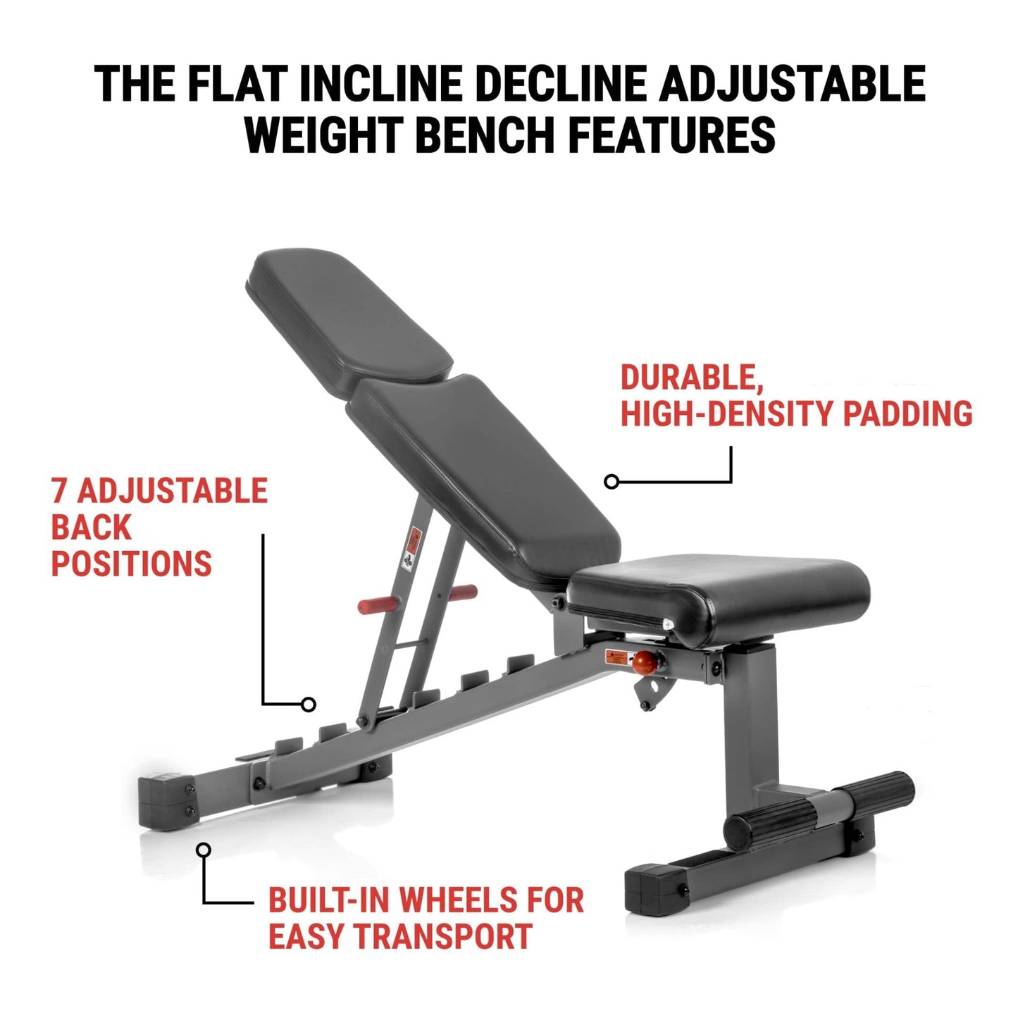 Ox Series Adjustable Flat, Incline, Decline (FID) Weight Bench - Grit Grind Strength