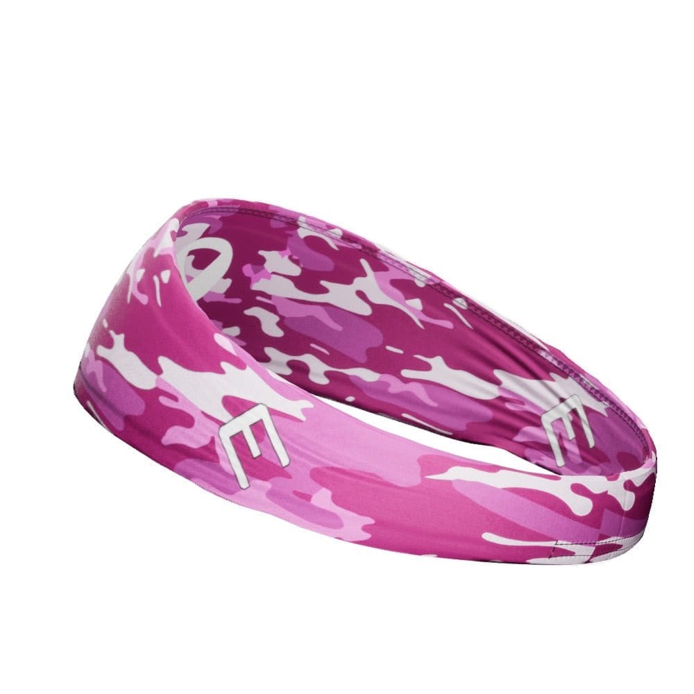 Pink Camo Breast Cancer Headband - Grit Grind Strength