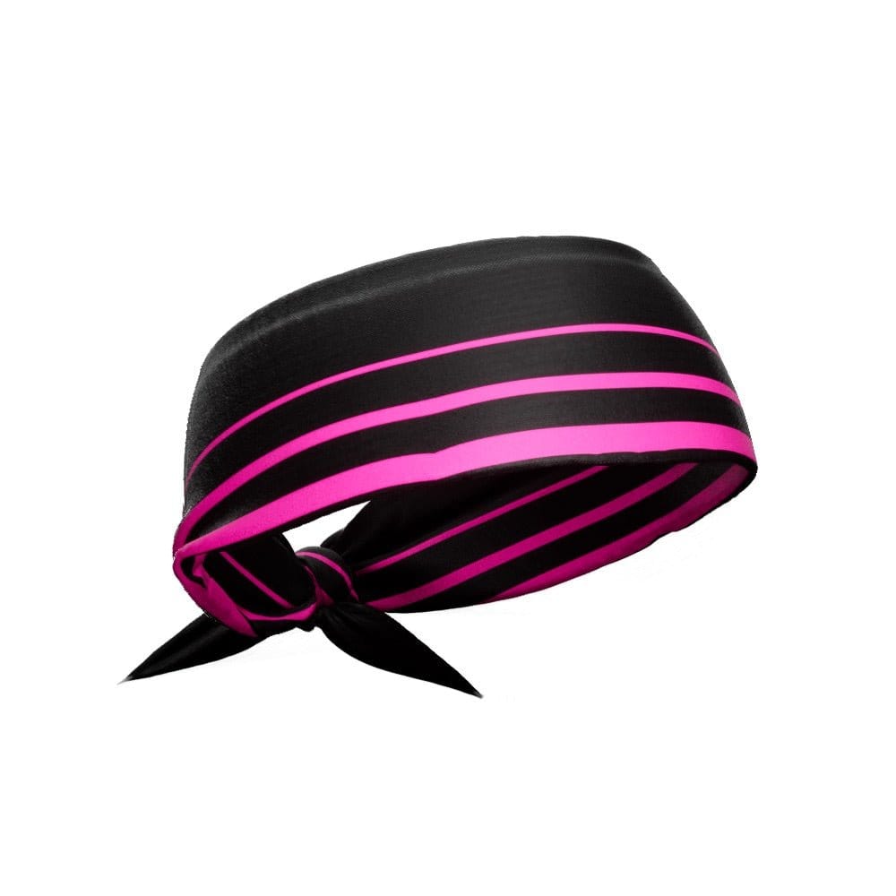 Pink Crossbar Tie Headband - Grit Grind Strength