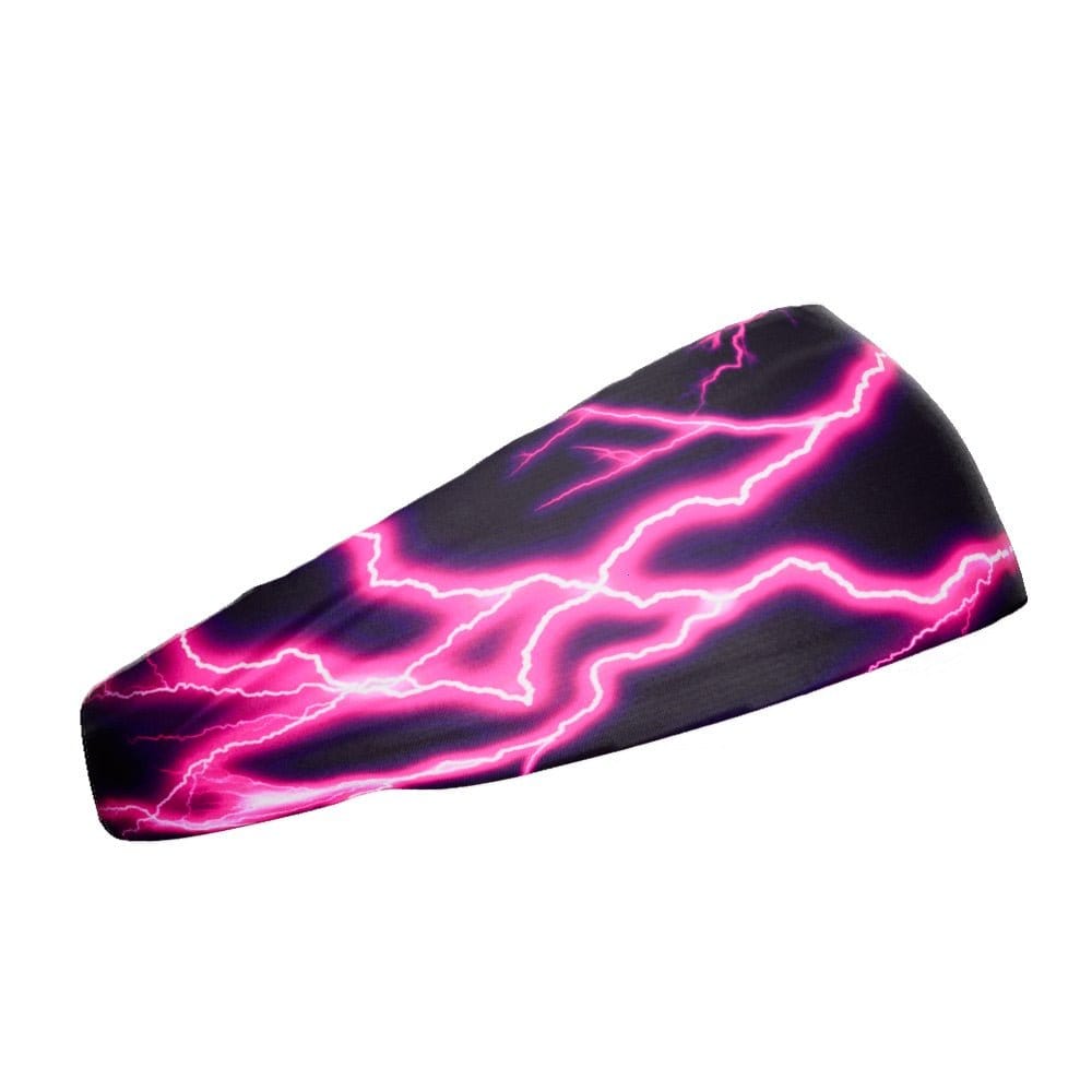 Pink Lightning Headband - Grit Grind Strength