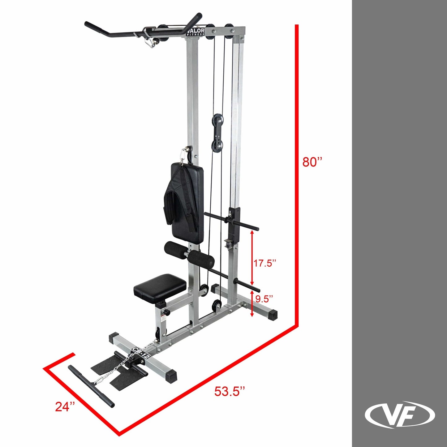 Plate Loaded Lat Pull Machine w/ Row and Ab Crunch - Grit Grind Strength