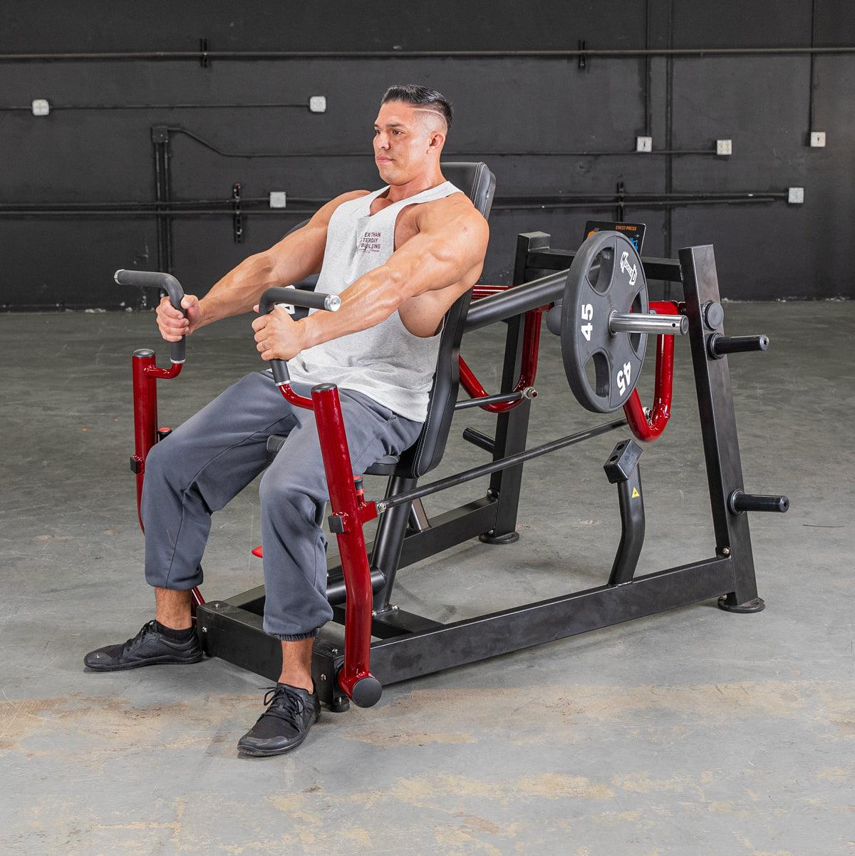 Power Leverage V2 Chest Press - Muscle D Fitness - Grit Grind Strength