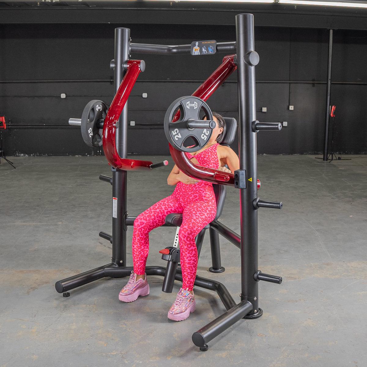 Power Leverage V2 Decline Chest Press - Muscle D Fitness - Grit Grind Strength
