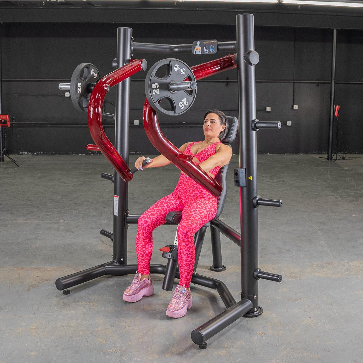 Power Leverage V2 Decline Chest Press - Muscle D Fitness - Grit Grind Strength