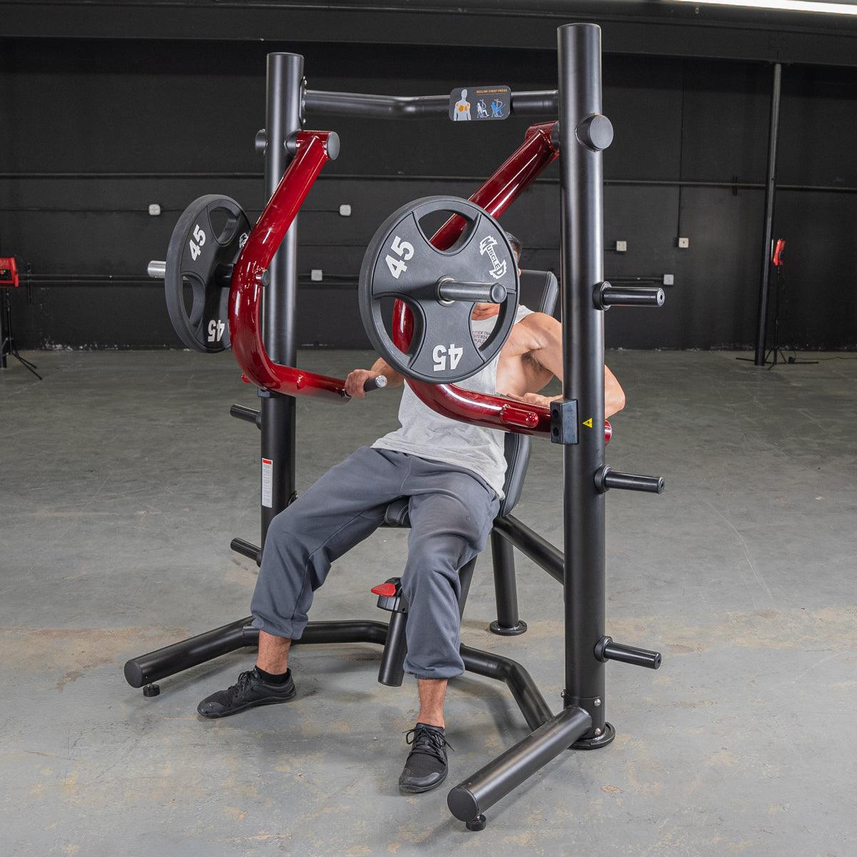 Power Leverage V2 Decline Chest Press - Muscle D Fitness - Grit Grind Strength