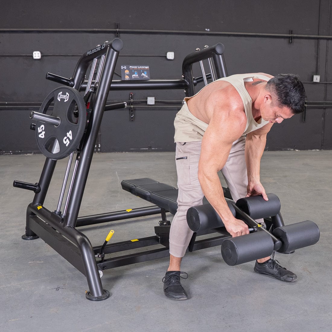 Power Leverage V2 Flat / Decline Convergent Bench - Grit Grind Strength