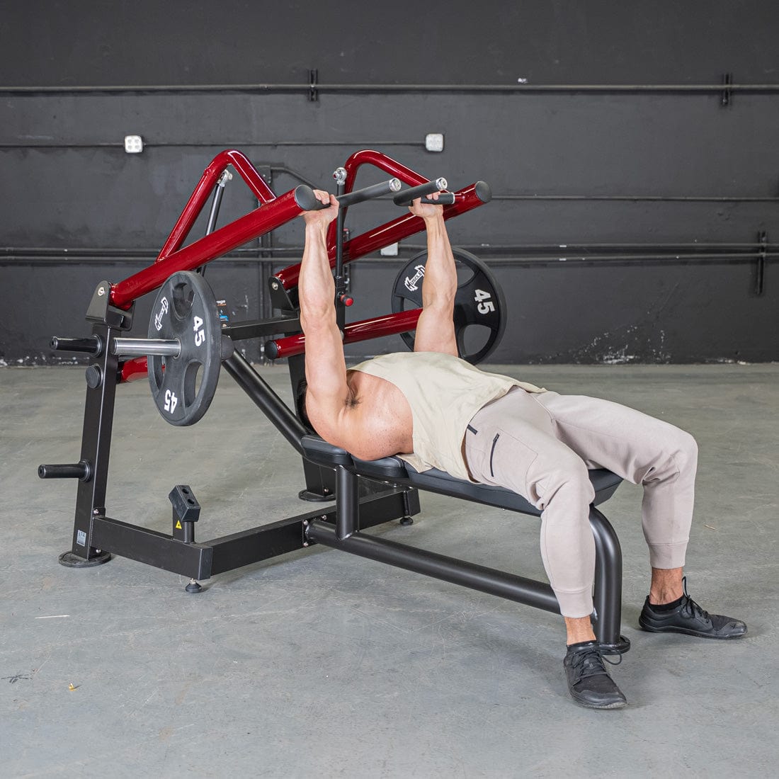 Power Leverage V2 Horizontal Chest Press - Grit Grind Strength