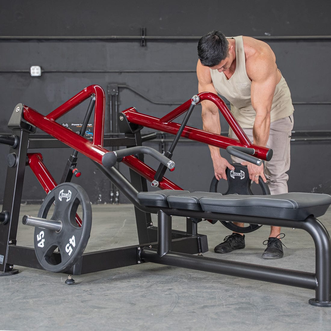 Power Leverage V2 Horizontal Chest Press - Grit Grind Strength