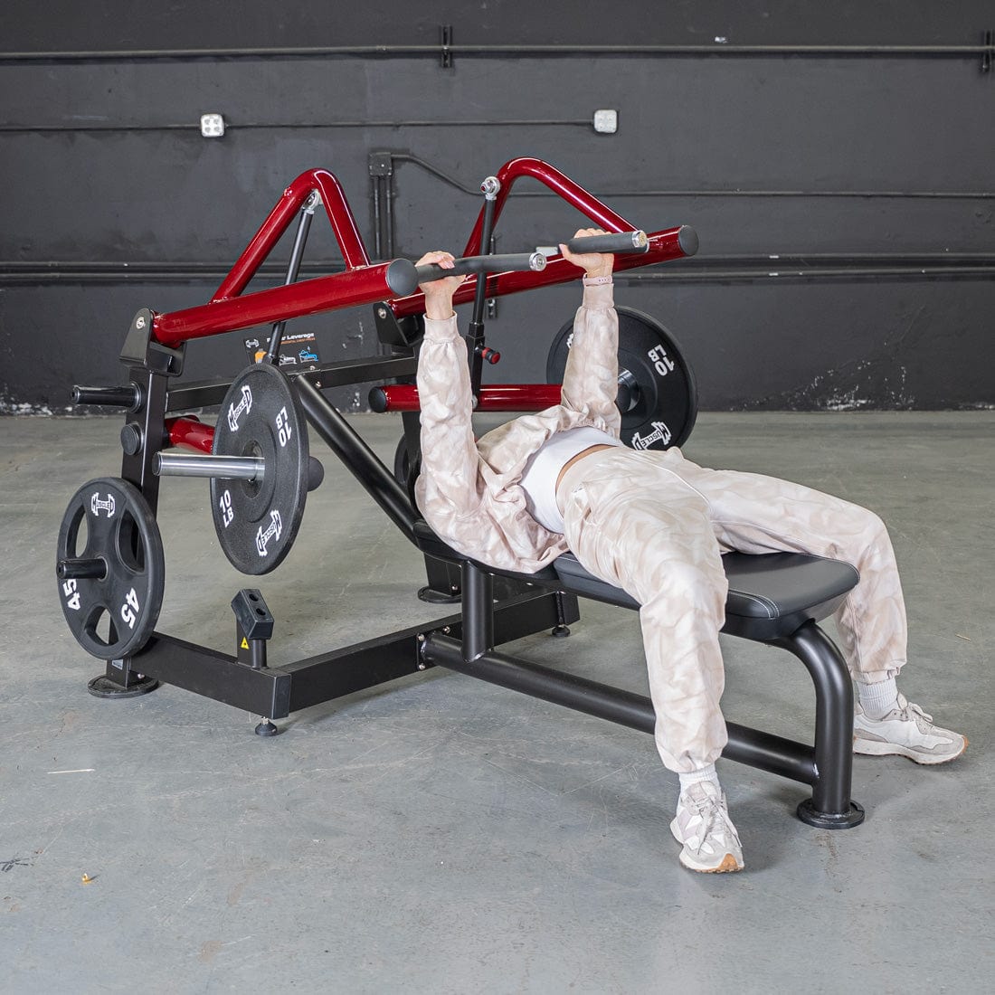 Power Leverage V2 Horizontal Chest Press - Grit Grind Strength