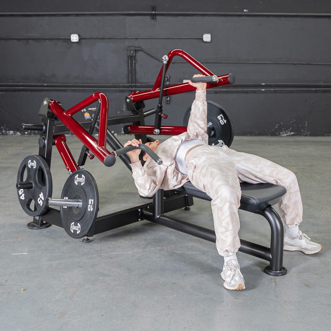 Power Leverage V2 Horizontal Chest Press - Grit Grind Strength