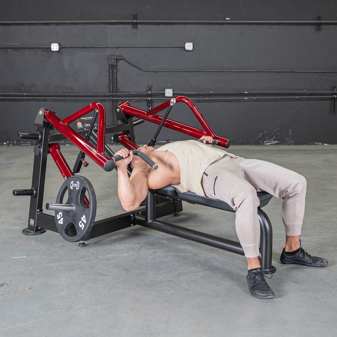 Power Leverage V2 Horizontal Chest Press - Grit Grind Strength