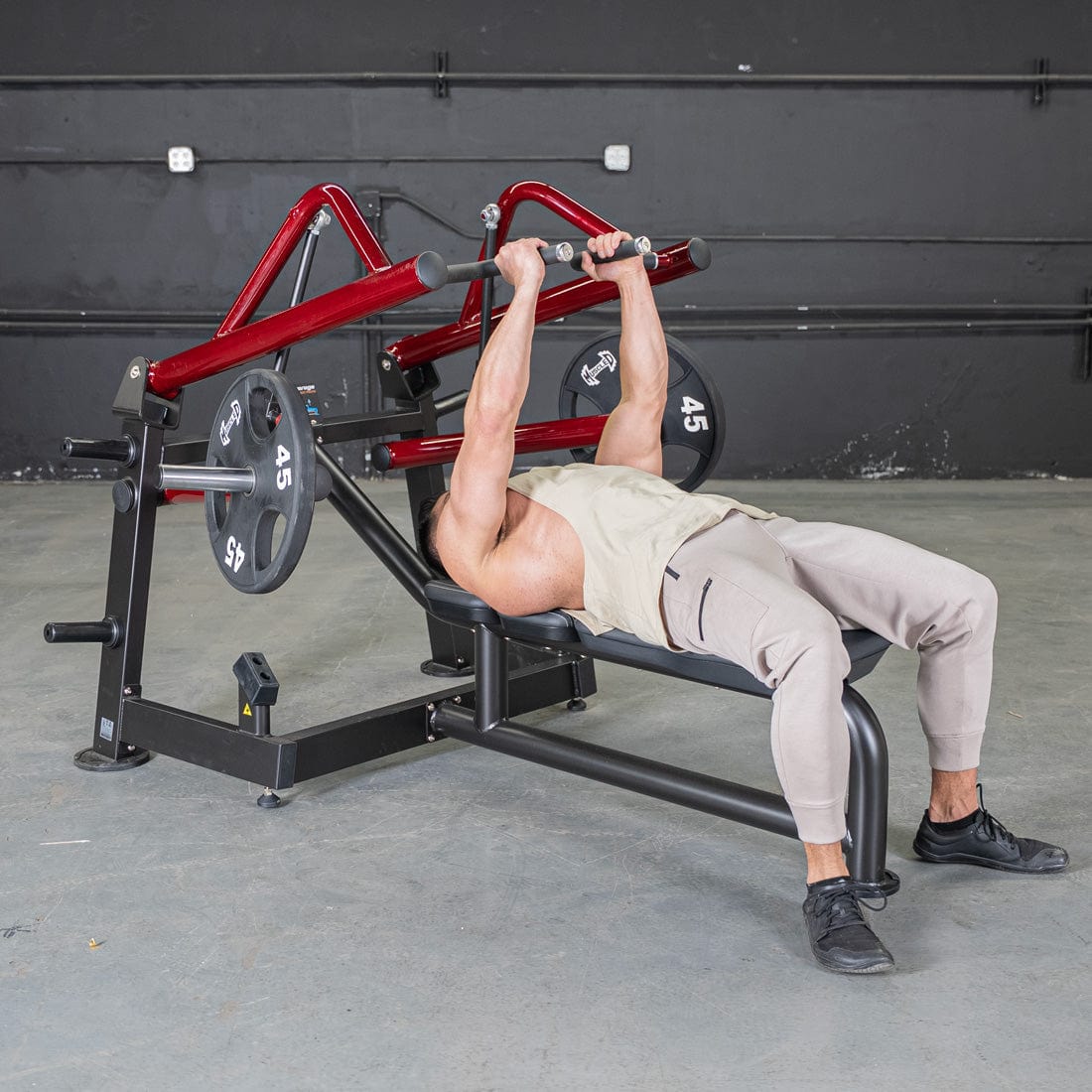 Power Leverage V2 Horizontal Chest Press - Grit Grind Strength