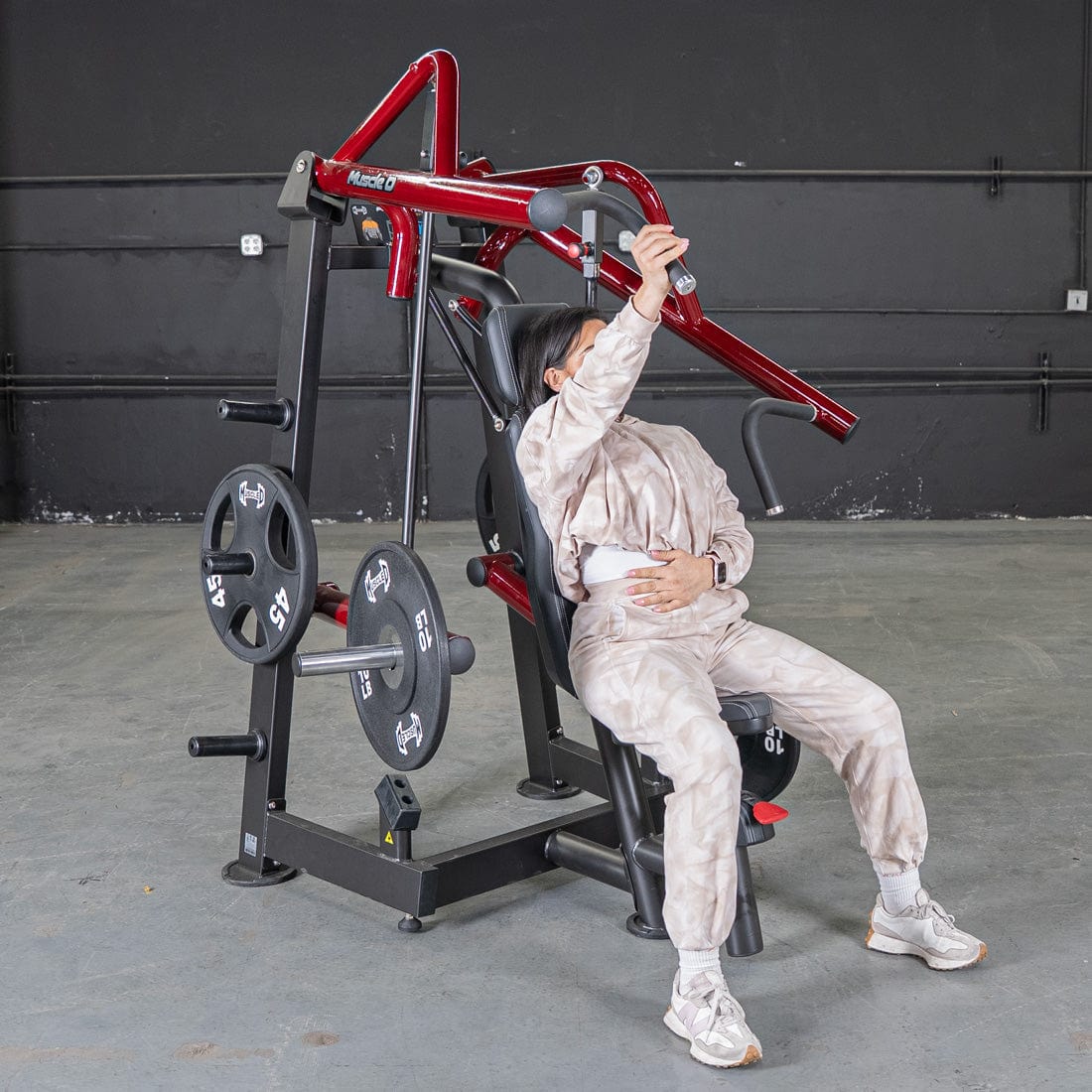 Power Leverage V2 Incline Chest Press - Muscle D Fitness - Grit Grind Strength