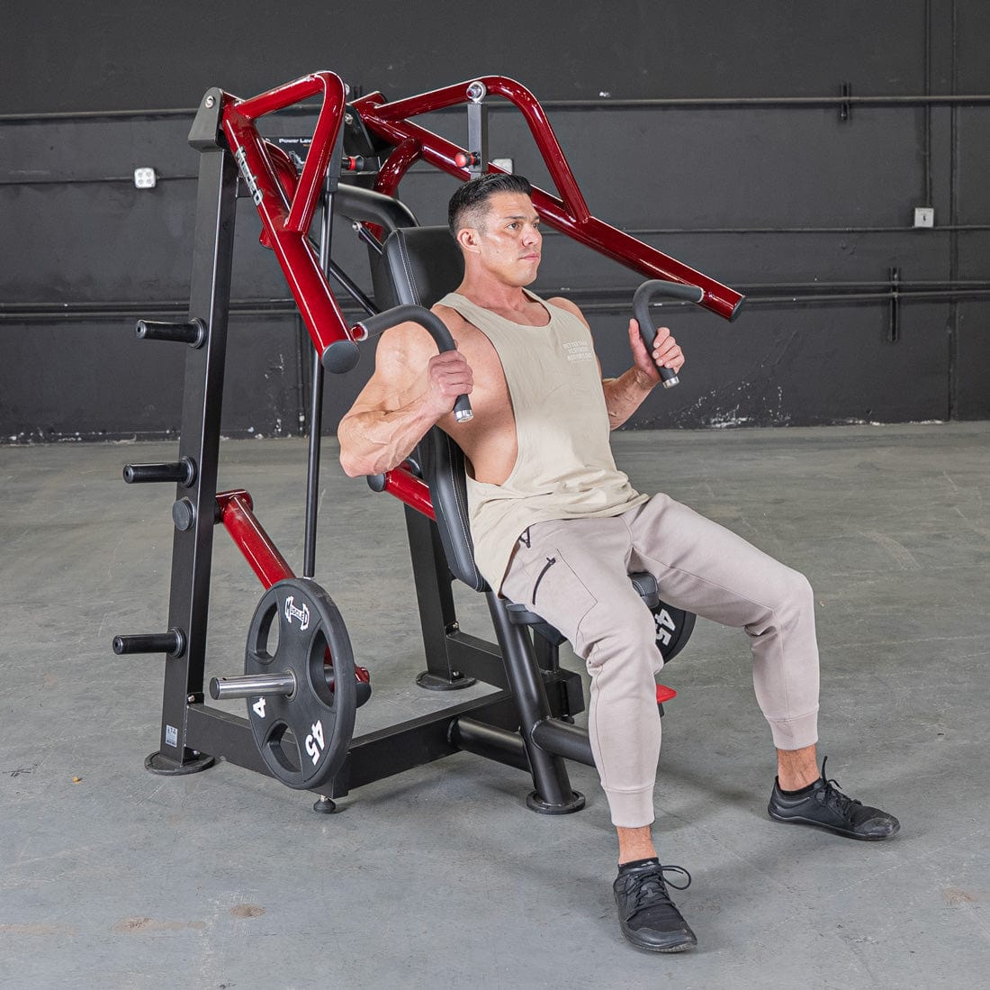 Power Leverage V2 Incline Chest Press - Muscle D Fitness - Grit Grind Strength